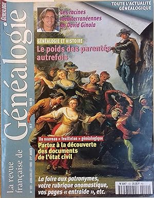 La Revue française de généalogie N° 122. La Revue française de généalogie N° 122. Juin-juillet 1999.