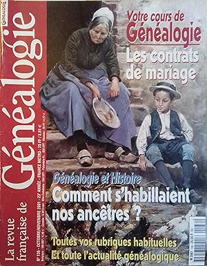 La Revue française de généalogie N° 136. La Revue française de généalogie N° 136. Octobre-Novembr...