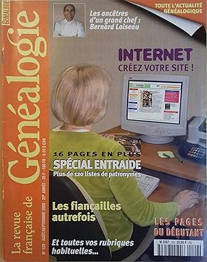 La Revue française de généalogie N° 129. La Revue française de généalogie N° 129. Août-Septembre ...