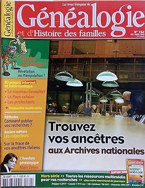La Revue française de généalogie N° 162. La Revue française de généalogie N° 162. Février-mars 2006.
