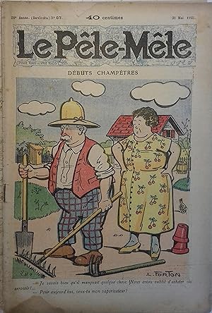 Le Pêle-mêle N° 67. Débuts champêtres. 31 mai 1925.