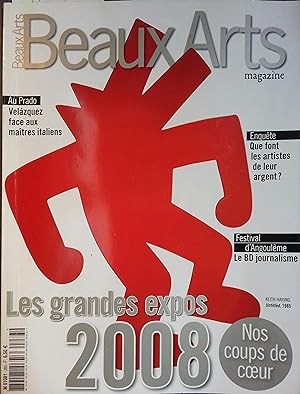 Seller image for Beaux Arts Magazine N 283. Expos 2008. Vlasquez, BD  Angoulme Janvier 2008. for sale by Librairie Et Ctera (et caetera) - Sophie Rosire