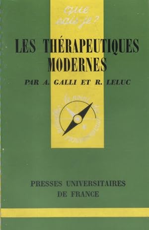 Immagine del venditore per Les thrapeutiques modernes. venduto da Librairie Et Ctera (et caetera) - Sophie Rosire