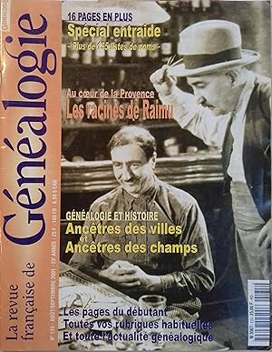 La Revue française de généalogie N° 135. La Revue française de généalogie N° 135. Août-Septembre ...
