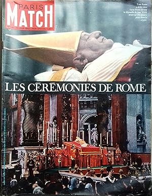 Paris Match N° 740 : Les cérémonies de Rome. (Obsèques de Jean XXXIII). Dossier guerre des Boers,...