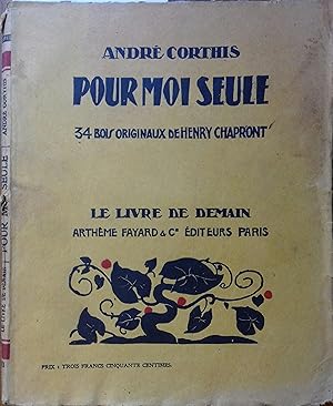 Seller image for Pour moi seule. Septembre 1932. for sale by Librairie Et Ctera (et caetera) - Sophie Rosire