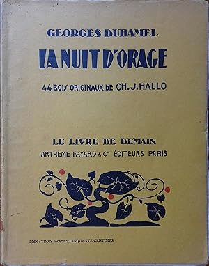 Seller image for La nuit d'orage. for sale by Librairie Et Ctera (et caetera) - Sophie Rosire