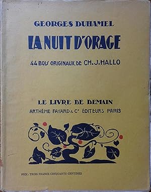 Immagine del venditore per La nuit d'orage. venduto da Librairie Et Ctera (et caetera) - Sophie Rosire