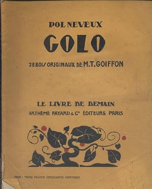 Bild des Verkufers fr Golo. Octobre 1934. zum Verkauf von Librairie Et Ctera (et caetera) - Sophie Rosire