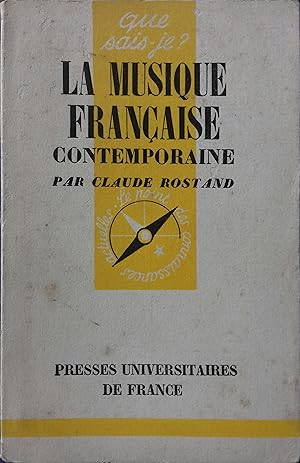 Imagen del vendedor de La musique franaise contemporaine. a la venta por Librairie Et Ctera (et caetera) - Sophie Rosire