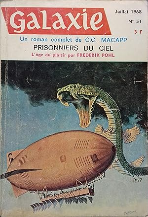 Galaxie N° 51. Textes de C.C. Macapp, Frederick Pohl Juillet 1968.