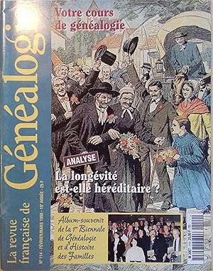 La Revue française de généalogie N° 114. La Revue française de généalogie N° 114. Février-mars 1998.