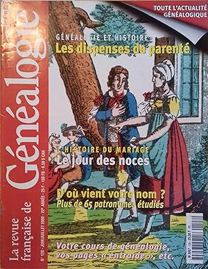 La Revue française de généalogie N° 128. La Revue française de généalogie N° 128. Juin-juillet 2000.