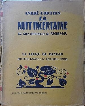 Seller image for La nuit incertaine. Juin 1933. for sale by Librairie Et Ctera (et caetera) - Sophie Rosire
