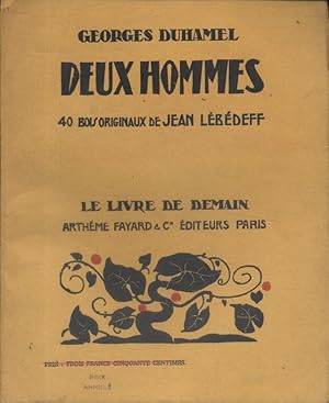 Seller image for Deux hommes. (Vie et aventures de Salavin-2). Avril 1933. for sale by Librairie Et Ctera (et caetera) - Sophie Rosire