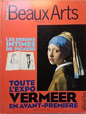 Immagine del venditore per Beaux Arts Magazine N 142. Les dessins intimes de Picasso. Toute l'expo Vermeer en avant-premire Fvrier 1996. venduto da Librairie Et Ctera (et caetera) - Sophie Rosire