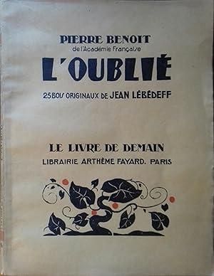 Immagine del venditore per L'oubli. venduto da Librairie Et Ctera (et caetera) - Sophie Rosire