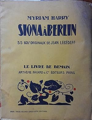 Seller image for Siona  Berlin. Avril 1927. for sale by Librairie Et Ctera (et caetera) - Sophie Rosire