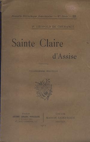 Imagen del vendedor de Sainte Claire d'Assise. a la venta por Librairie Et Ctera (et caetera) - Sophie Rosire