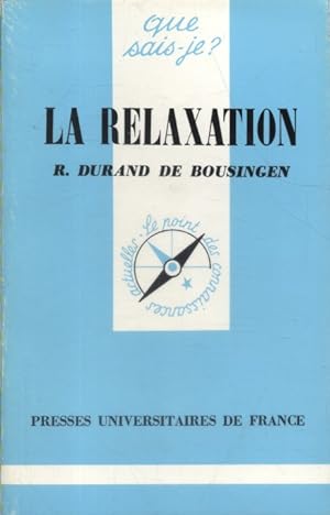 Imagen del vendedor de La relaxation. a la venta por Librairie Et Ctera (et caetera) - Sophie Rosire