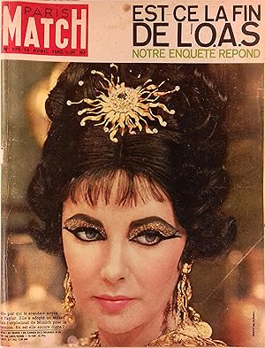 Paris Match N° 679 : Elisabeth Taylor en couverture. - Notre enquête : Est-ce la fin de l'O.A.S? ...