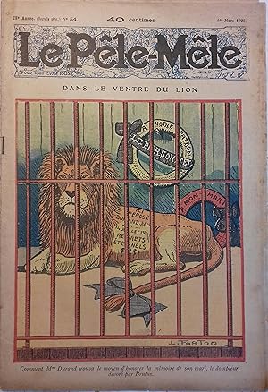 Le Pêle-mêle N° 54. Dans le ventre du lion. 1er mars 1925.