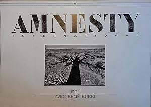 Imagen del vendedor de Calendrier 1992 d'Amnesty International. 7 photos de Ren Burri. a la venta por Librairie Et Ctera (et caetera) - Sophie Rosire