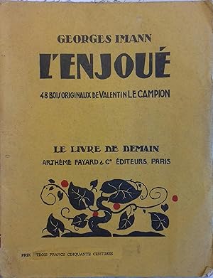 Seller image for L'enjou. Novembre 1935. for sale by Librairie Et Ctera (et caetera) - Sophie Rosire