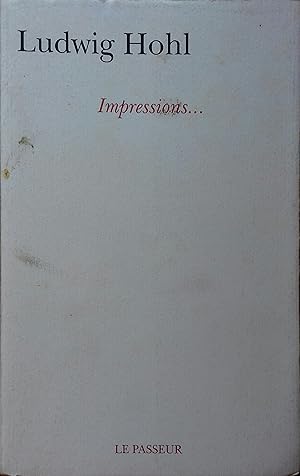 Image du vendeur pour Impressions . mis en vente par Librairie Et Ctera (et caetera) - Sophie Rosire