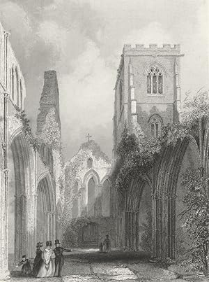 Imagen del vendedor de Llandaff Cathedral. Nave looking West a la venta por Antiqua Print Gallery