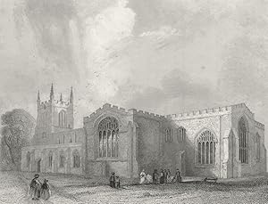 Imagen del vendedor de Bangor Cathedral. S.E. View a la venta por Antiqua Print Gallery