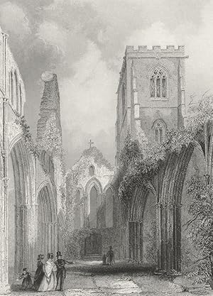 Imagen del vendedor de Llandaff Cathedral. Nave looking West a la venta por Antiqua Print Gallery