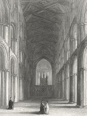 Imagen del vendedor de Peterborough Cathedral. The nave a la venta por Antiqua Print Gallery