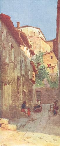 Seller image for Village Street at Anticoli, in the Sabine Hills for sale by Antiqua Print Gallery