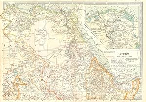 Africa, North-Eastern part: Abyssinia, Egypt, British Somali Coast Protectorate, Tripoli; Inset m...
