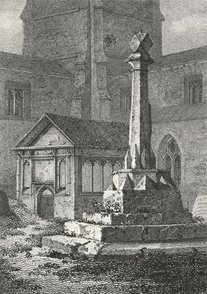 Imagen del vendedor de Stone Crofs, in St. Bedwin Ch. Yd. Wilts a la venta por Antiqua Print Gallery