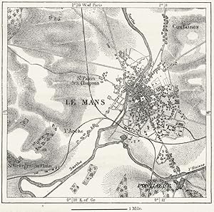 Image du vendeur pour Fig. 179 Le Mans mis en vente par Antiqua Print Gallery