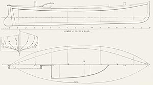Mersey Sailing Canoe Yawl; Scale 1/2 in. to 1 foot