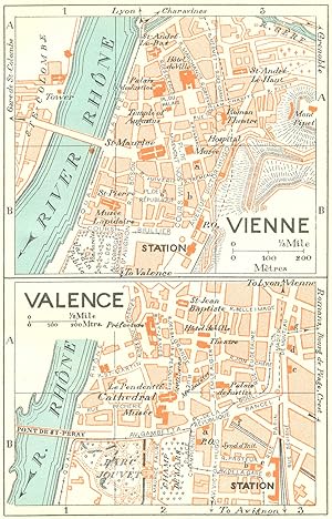 Bild des Verkufers fr Vienne; Valence zum Verkauf von Antiqua Print Gallery