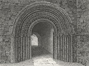 Seller image for South entrance to the cloisters, Worcester Cathedral for sale by Antiqua Print Gallery