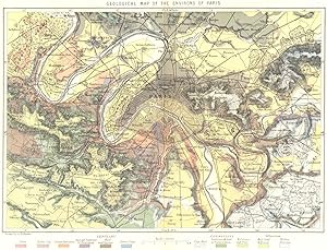 Geological map of the Environs of Paris