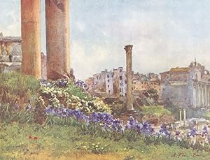 Seller image for A Corner of the Forum from the base of the Temple of Saturn for sale by Antiqua Print Gallery