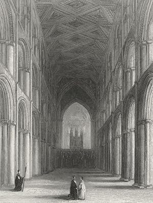 Imagen del vendedor de Peterborough Cathedral. The nave a la venta por Antiqua Print Gallery