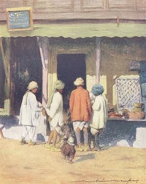 Imagen del vendedor de Watching a Native workman a la venta por Antiqua Print Gallery
