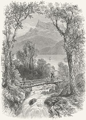 Bild des Verkufers fr The Dent du Midi, from above the Lake of Geneva zum Verkauf von Antiqua Print Gallery