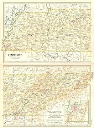 Tennessee, Western Part; Inset map of Chattanooga and Vicinity