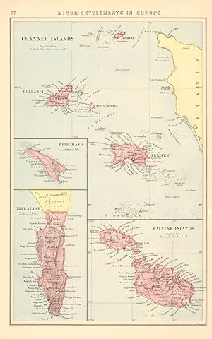 Minor Settlements in Europe; Channel Islands; Heligoland; Gibraltar; Cyprus; Maltese Islands