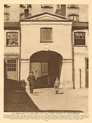 Old mews said to have been the Iron Duke's stables at Knightsbridge