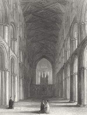 Imagen del vendedor de Peterborough Cathedral. The nave a la venta por Antiqua Print Gallery