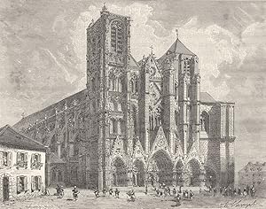 Bild des Verkufers fr Cathedrale de Bourges zum Verkauf von Antiqua Print Gallery